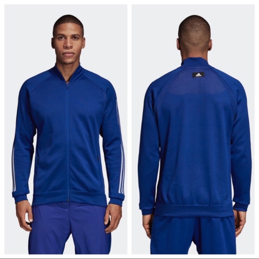 NWT Adidas Knit Bomber Track Jacket